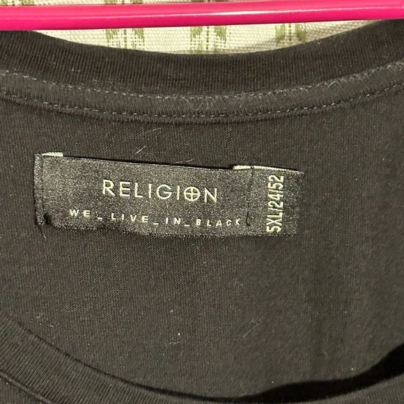 Religion Skeleton Black T Shirt Dress - Picture 3 of 4